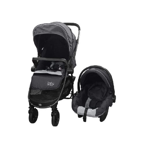 BABY ONE COCHE CUNA CON HUEVITO ROMA -GRIS