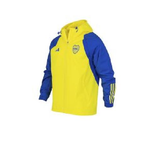 Campera De Boca Rompeviento Adidas AW Amarilla