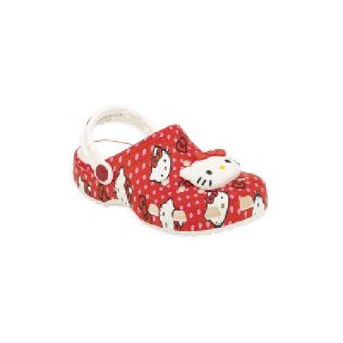 Zueco Crocs Hello Kitty Classic Clog Niña Rojo