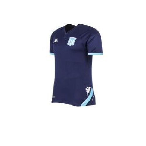 Remera Con Boton De Racing Kappa Entrenamiento Azul