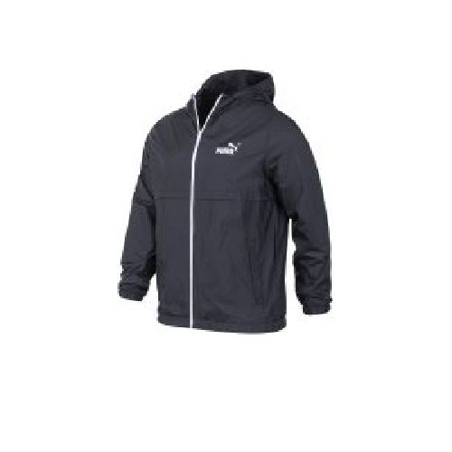 Campera Rompeviento Con Capucha Puma Essentials Solid Negra