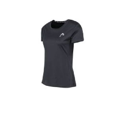 Remera Head De Running Milan Mujer Negra