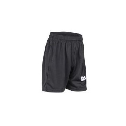 Short De Futbol DRB Liso Niño Niña Negro