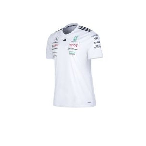 Remera Adidas De Piloto Mercedes AMG Petronas Blanca