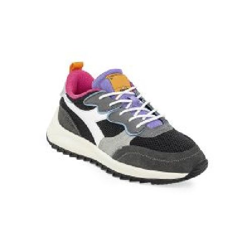 Zapatillas Diadora Jolly Suede Mesh Mujer Negra