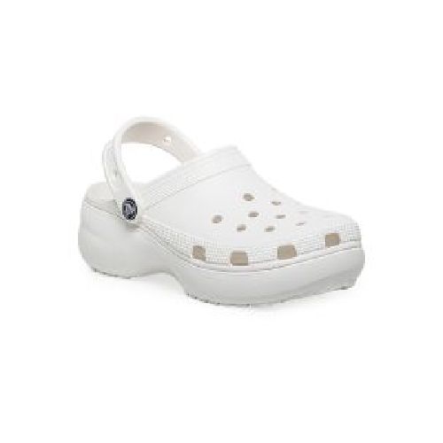 Zueco Crocs Classic Platform Clog Mujer Blanco