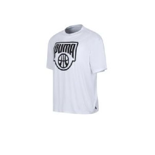 Remera Puma De Basquet Posterize I Blanca