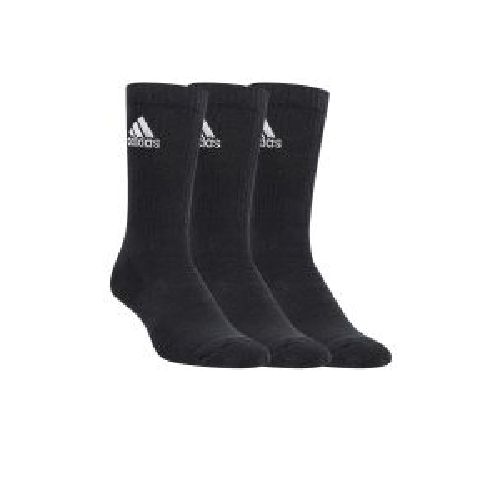 Medias Con Caña Adidas Pack X3 Unisex Negra