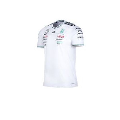 Remera Adidas De Piloto Oficial Mercedes AMG Petronas Blanca