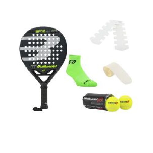 Kit X5 Bullpadel Paleta Medias Pelotas Protector Grip