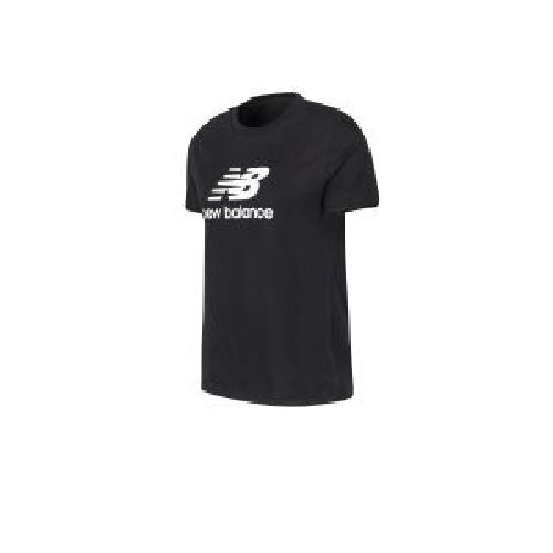 Remera New Balance Essentials Stacked Mujer Negra