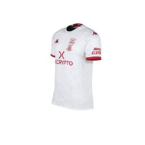 Camiseta De Huracan Kappa Oficial Slim Blanca