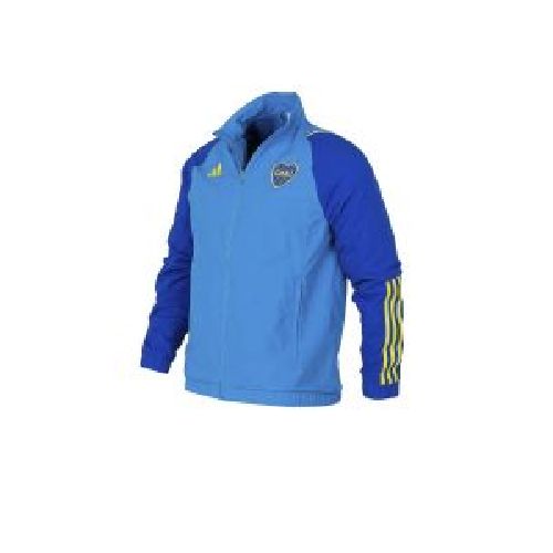 Campera De Boca Adidas Prematch Celeste