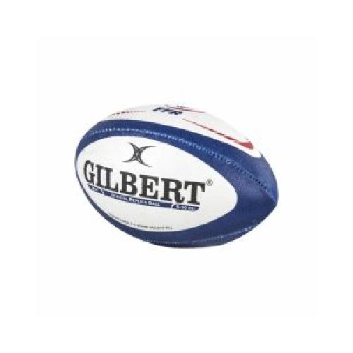 Pelota Rugby Gilbert FFR France Mini Blanca