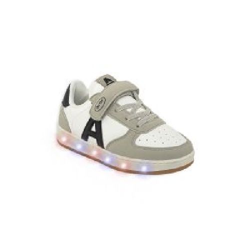 Zapatillas Con Luces Addnice Boston Bebe Blanca