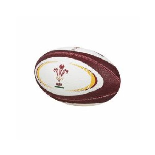 Pelota Rugby Gilbert WRU Gales Mini Blanca