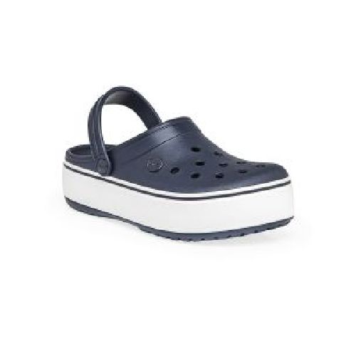 Zueco Crocs Crocband Platform Clog Mujer Azul