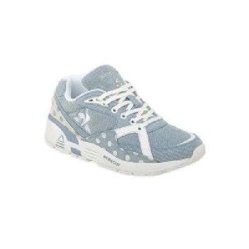 Zapatillas Le Coq Sportif R850 Denim Dots Mujer Celeste