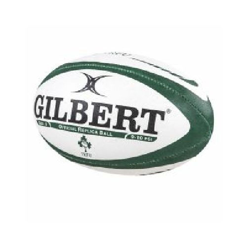 Pelota Rugby Gilbert IRFU Irlanda Numero 5 Blanca