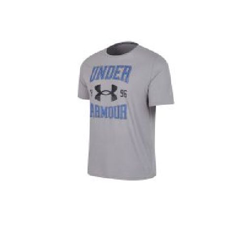 Remera Under Armour De Entrenamiento Vintage Logo Gris