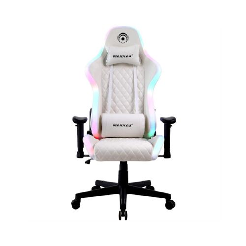 BUTACA GAMER MAKKAX RGB - WHITE