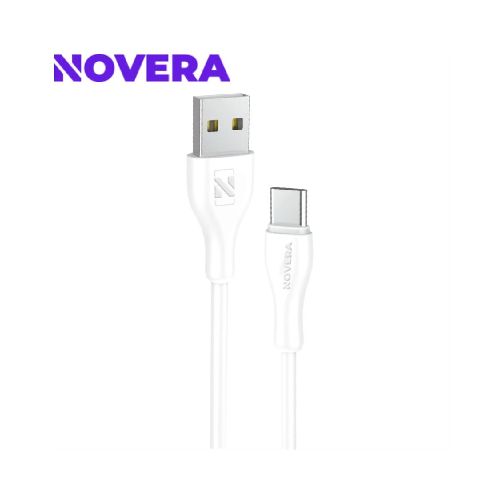 CABLE CARGADOR NOVERA USB A TIPO C - 1.5M - BLANCO