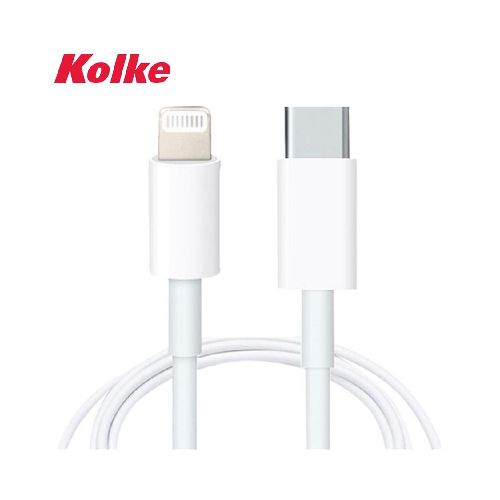 CABLE CARGADOR KOLKE USB C A LIGHTNING 27W KCC-5644 - 1 METRO