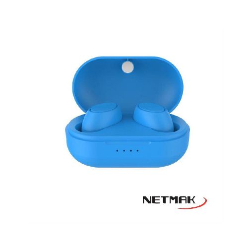 AURICULAR INALAMBRICO BLUETOOTH NETMAK AZUL