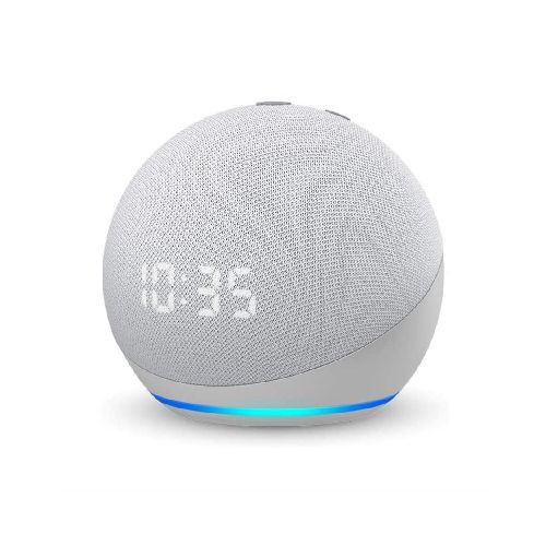 AMAZON ECHO DOT 4TH ALEXA RELOJ - BLANCO