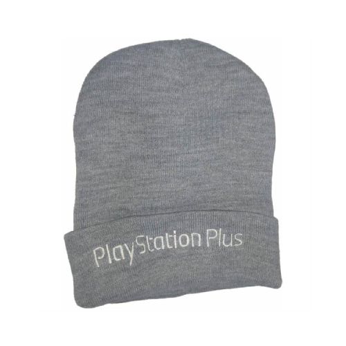 GORRO DE LANA PLAYSTATION PLUS - GRIS