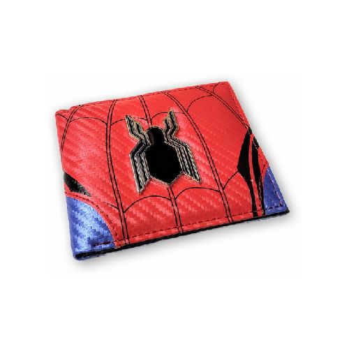 BILLETERA CUERINA LOGO SPIDERMAN 3D