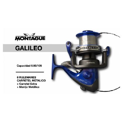 Reel Frontal Montague Galileo 105 metros del 0.50 mm