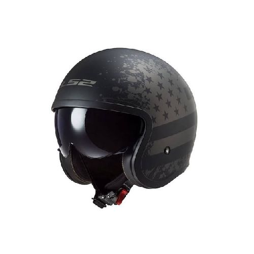 Casco para Moto Abierto LS2 599 Spitfire Black Flag - Cycles MotoShop - Concesionario de Motos, Accesorios y Repuestos