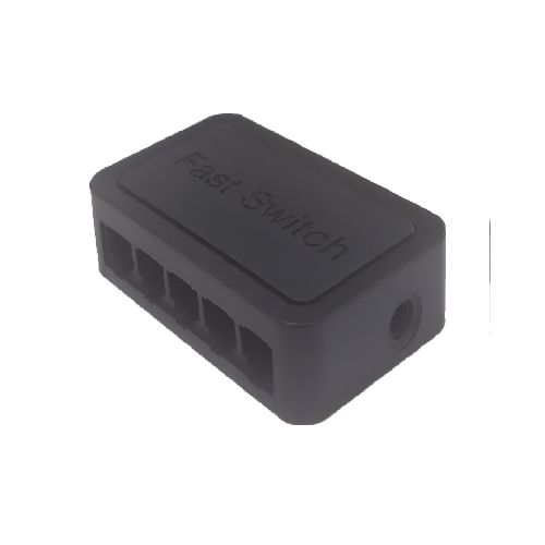 SWITCH RJ-45 5 PUERTOS PLASTICO - Electrocompu Quito