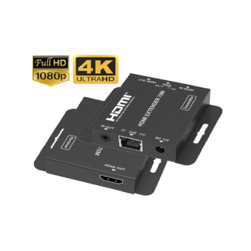 AMPLIFICADOR HDMI HASTA 70M CON CABLE UTP CAT5-6 - Electrocompu Quito