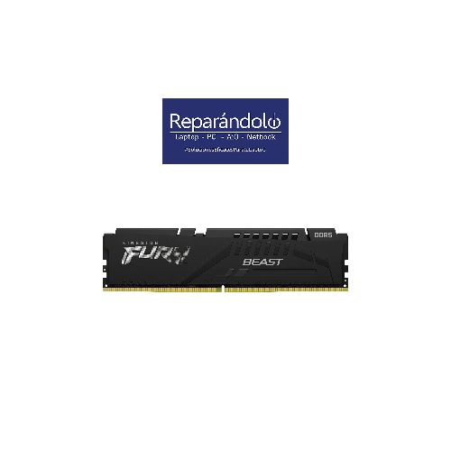 DIMM KINGSTON FURY BEAST 16GB DDR5-5200MHZ CL40 288-PIN NON-ECC  