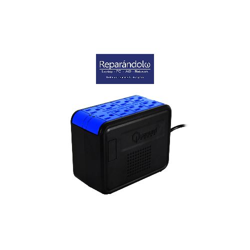 REGULADOR QUASAD 1000VA 500W 8 OUTLETS 4AVR-4SURGE W-AVR I-233 RJ45-RJ-11 Azul  