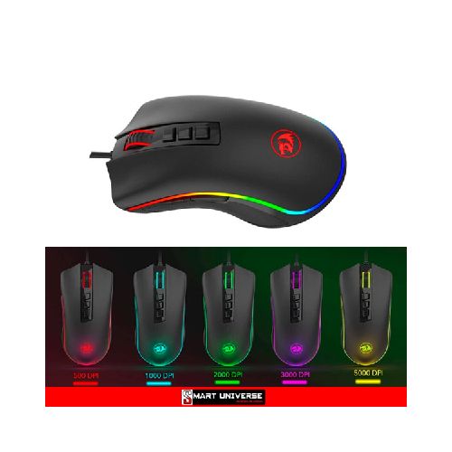 Mouse Gamer Red Dragon Cobra M711 RGB 10000 DPI 7 botones - SMART UNIVERSE S.A