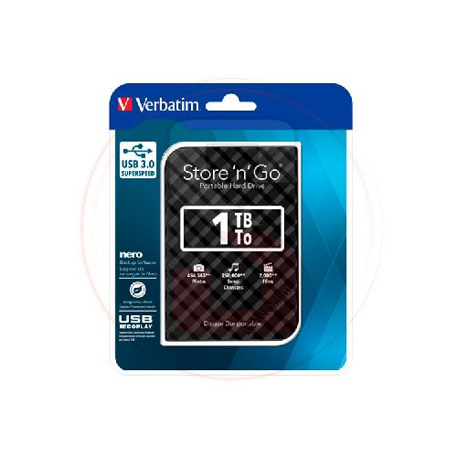 Disco Duro Externo 1TB Verbatim Store N Go USB 3.0 - SMART UNIVERSE S.A