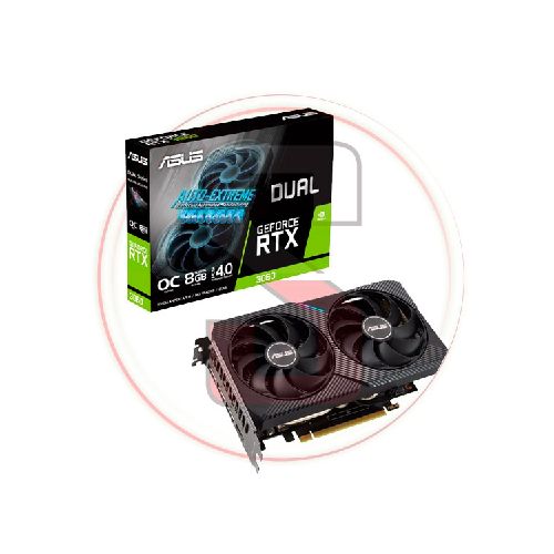 TARJETA DE VIDEO ASUS DUAL GEFORCE RTX 3060 8GB DDR6/2 VENTILADORES - SMART UNIVERSE S.A