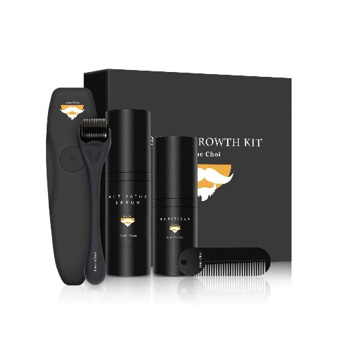 Kit Barba Roller Serum Peine Llavero - Bárbaro