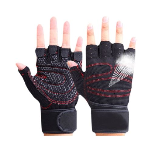 Guantes De Gimnasio Con Muñequera Ajustable - Bárbaro