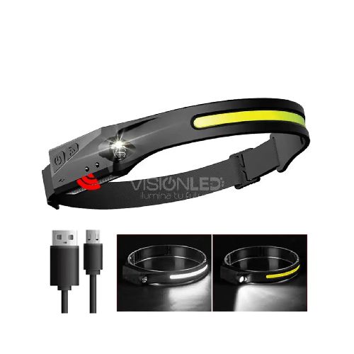 LINTERNA COB CINTILLO P/CABEZA - VISION LED