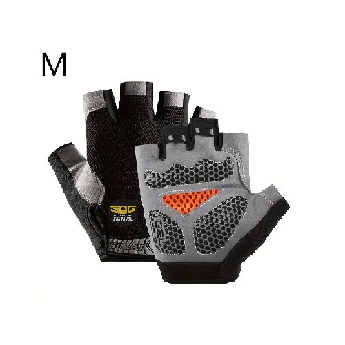 Guantes de Fitness de Silicona de Medio Dedo Premium Adecuado para Hombres y Mujeres  