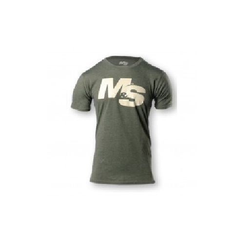 Camiseta MUSCLE AND STRENG - Talla L - Verde  