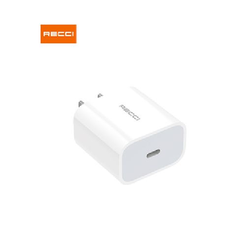 Cargador 20 w con cable usb c a lightning RCK-08CCL blanco Recci