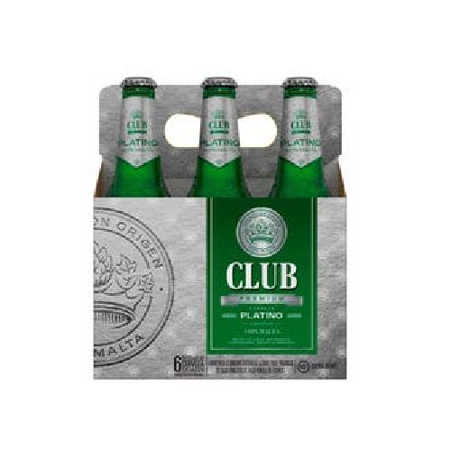 Cerveza Club Platino 330 Ml Sixpack