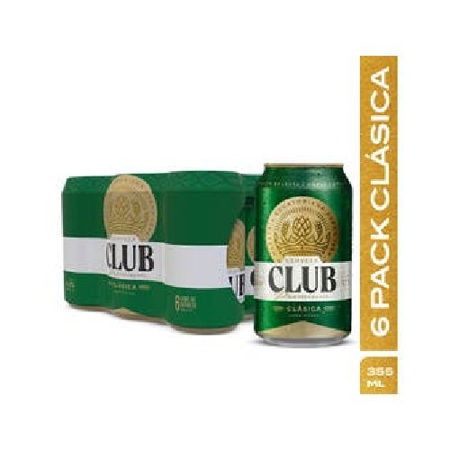 Cerveza Club Premium 355 Ml Sixpack 