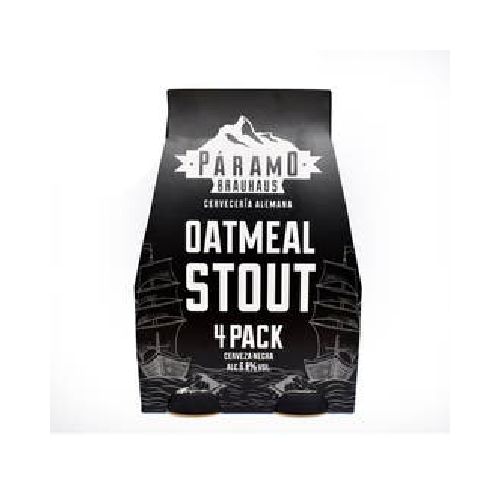 Cerveza Negra Paramo Brauhaus 330 Ml x 4 Oatmeal Stout