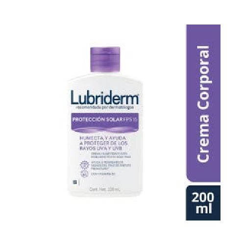 Crema Corporal LUBRIDERM® Protección Solar UV 15 200 ml